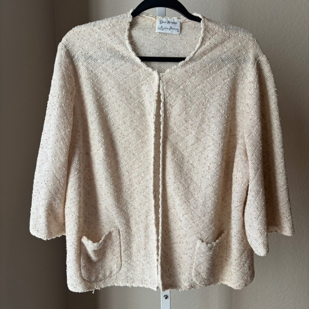 Vintage Lane Bryant by Leslie Pomer Petticoat style Cardigan